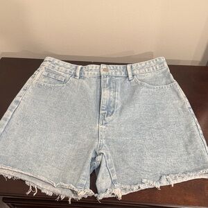Light Blue Denim Women Shorts